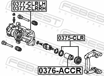 Repair Kit, brake caliper 0375-CLR