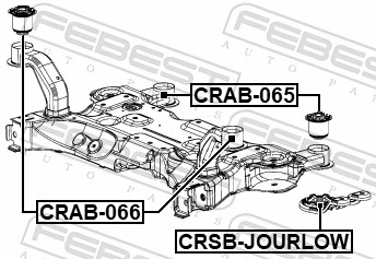 Bushing, axle beam CRAB-065