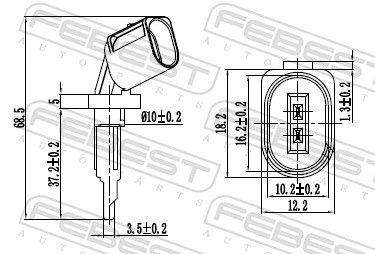 Sensor, wheel speed 23606-018