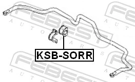 Mounting, stabiliser bar KSB-SORR