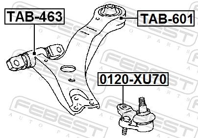 悬挂球头 0120-XU70