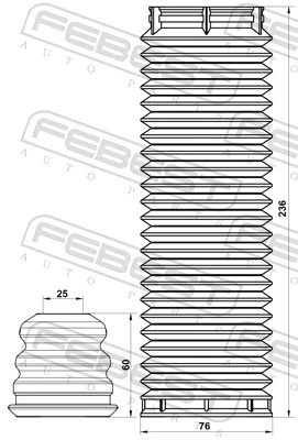 Dust Cover Kit, shock absorber FDSHB-FOCIIIF-KIT