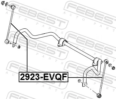 Link/Coupling Rod, stabiliser bar 2923-EVQF