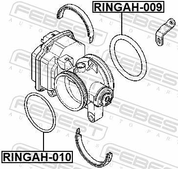 FEBEST RINGAH-009 Gasket, throttle body