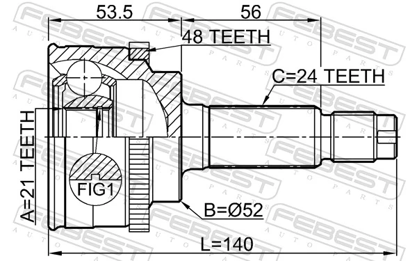 Joint Kit, drive shaft 2210-TAATA48