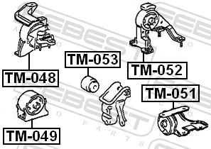 Mounting, engine TM-052