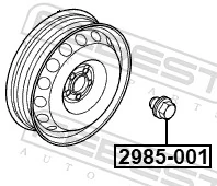 FEBEST 2985-001 Wheel Nut