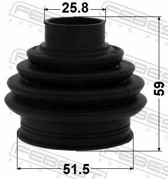 FEBEST 2315P-CCR Bellow Kit, drive shaft