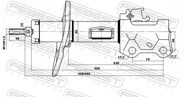 Shock Absorber 01660299FR