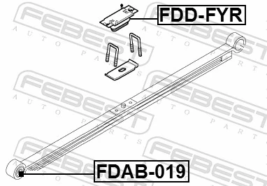 Leaf Spring Stop, auxiliary spring FDD-FYR