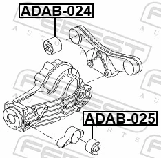 FEBEST ADAB-024 Mounting, differential