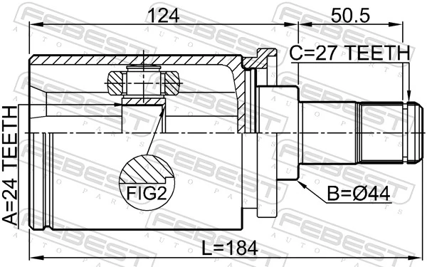 Juego de articulación, árbol de transmisión 1911-F30LH