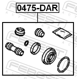 Repair Kit, brake caliper 0475-DAR