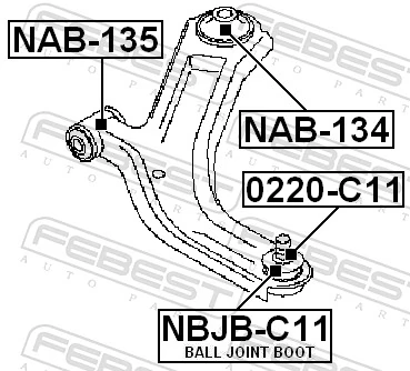 Repair kit, supporting/ball joint NBJB-C11