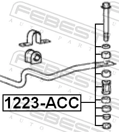 FEBEST 1223-ACC Link/Coupling Rod, stabiliser bar