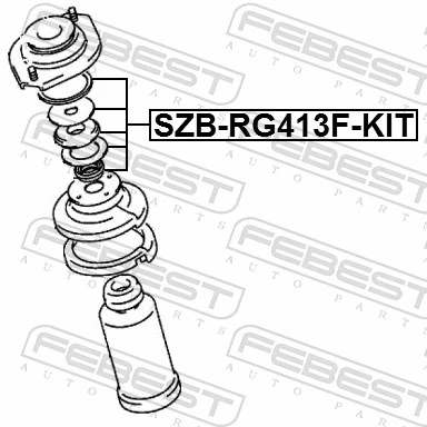 Cojienete de rodillos, columna amortiguación SZB-RG413F-KIT