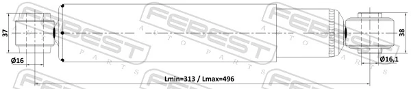 FEBEST 04110-001R Shock Absorber