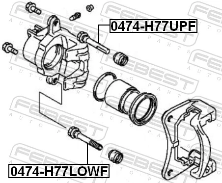 Guide Bolt, brake caliper 0474-H77LOWF