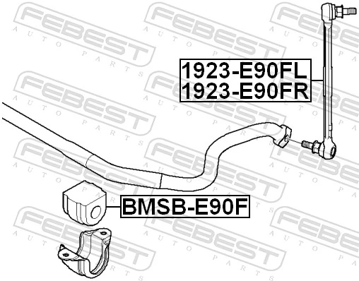 Link/Coupling Rod, stabiliser bar 1923-E90FR