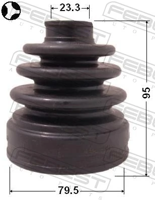 Bellow, drive shaft 0415-CU20
