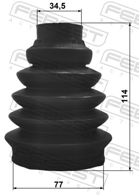 Bellow Kit, drive shaft 2517P-C3