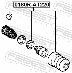 Repair Kit, clutch slave cylinder 0180R-AT220
