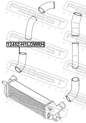 FEBEST 12452-H1LOWRH Charge Air Hose