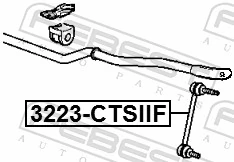 FEBEST 3223-CTSIIF Link/Coupling Rod, stabiliser bar