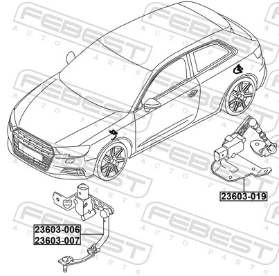 Sensor, headlight levelling 23603-019