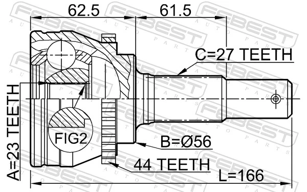 Joint Kit, drive shaft 0210-V10A44