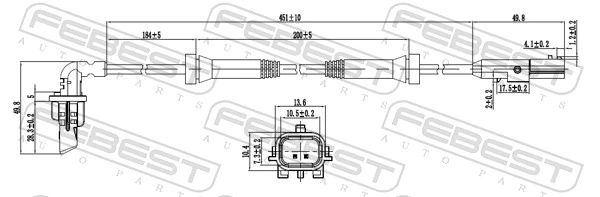 Sensor, wheel speed 24606-008