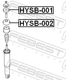 Spacer Bush, shock absorber HYSB-002