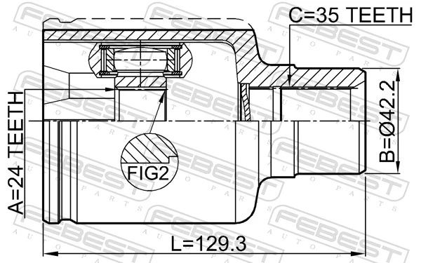 Joint Kit, drive shaft 0511-TRIBRH