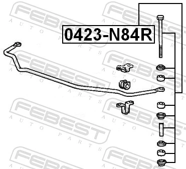 Link/Coupling Rod, stabiliser bar 0423-N84R
