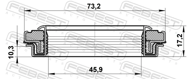 Shaft Seal, drive shaft 95RCW-47731017X