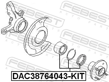 Wheel Bearing DAC38764043-KIT