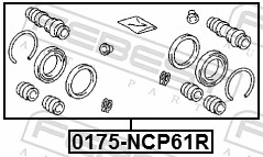 Repair Kit, brake caliper 0175-NCP61R