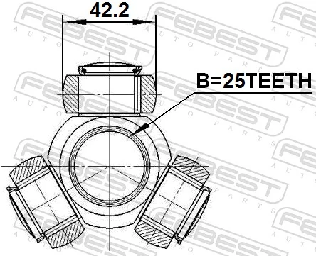 Spider Assembly, drive shaft 0116-ZVW30