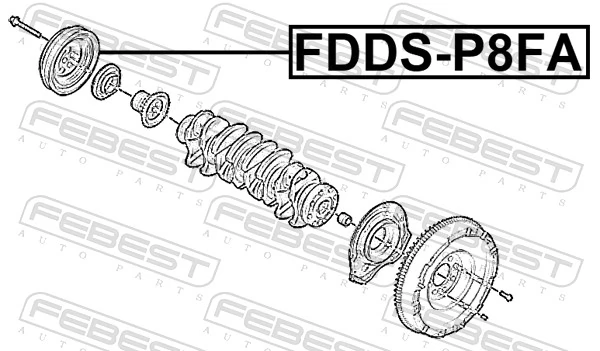 Belt Pulley, crankshaft FDDS-P8FA