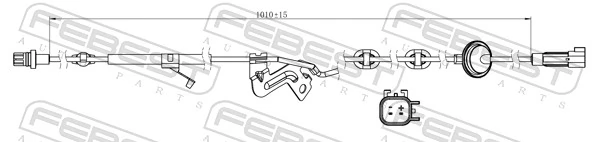 Sensor, wheel speed 04606-005