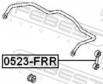 FEBEST 0523-FRR Link/Coupling Rod, stabiliser bar