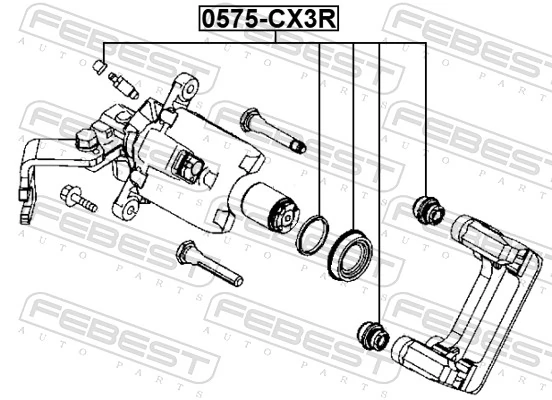 Repair Kit, brake caliper 0575-CX3R