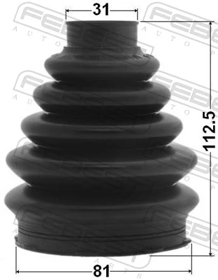 Bellow, drive shaft 2117P-CA216