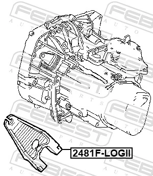 Lepaskan garpu, kopling 2481F-LOGII