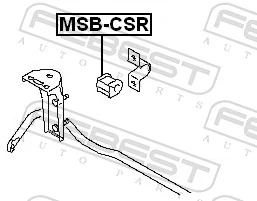 Mounting, stabiliser bar MSB-CSR