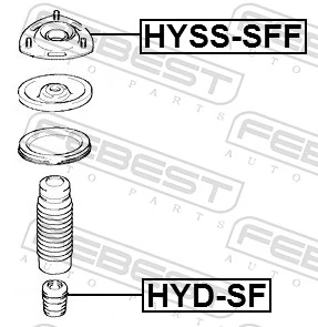 Rubber Buffer, suspension HYD-SF