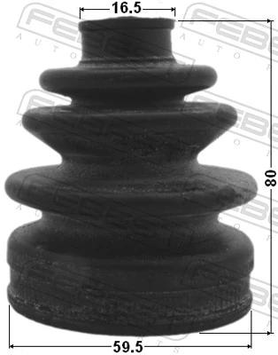 Bellow, drive shaft 0317-HRV