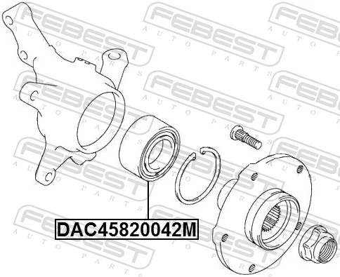 Wheel Bearing DAC45820042M