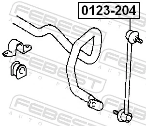 Stange/Strebe, Stabilisator 0123-204