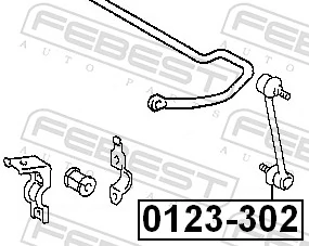 Stange/Strebe, Stabilisator 0123-302